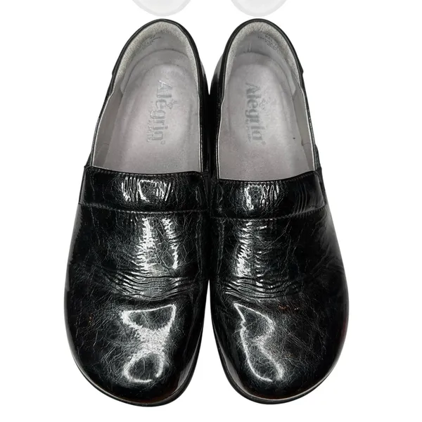 Alegria‎ Keli Pro Slip On Comfort Nursing Shoes Black Leather Clogs 40 US 9.5-10 - Image 4