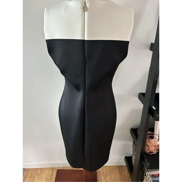 Tommy Hilfiger black and white Work dress classy size 6 - Image 3