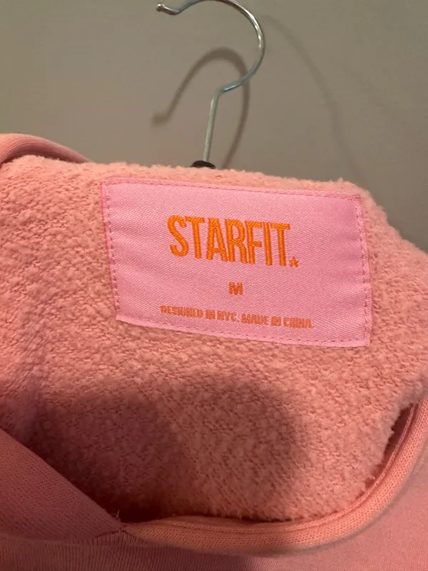 Starfit Puff Logo Hoodie Pink - Image 7
