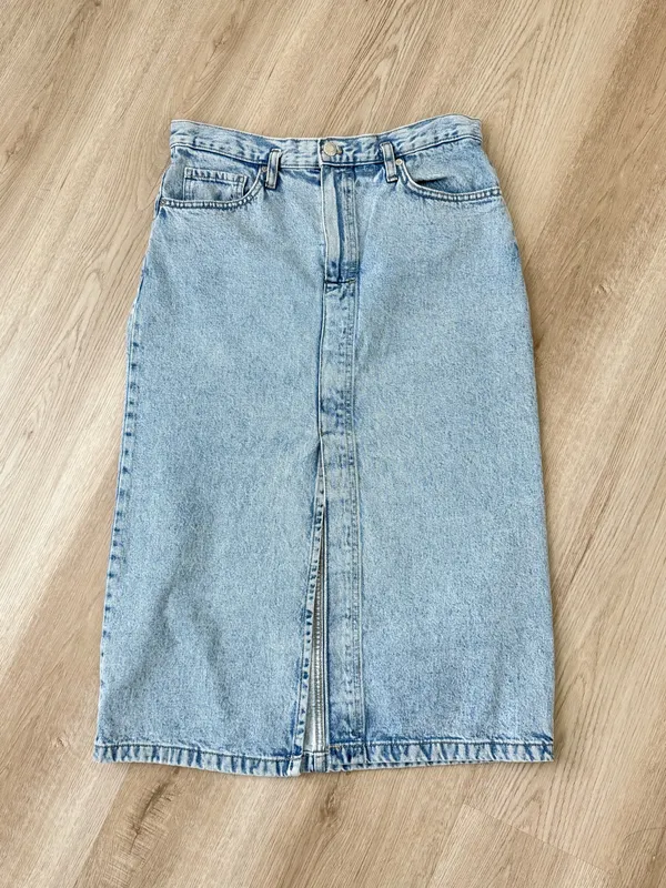 MANGO Denim Midi-Skirt - Image 4