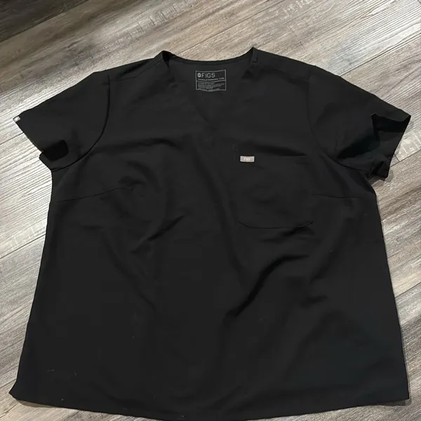 Figs Black Scrub Top 4X - Image 7