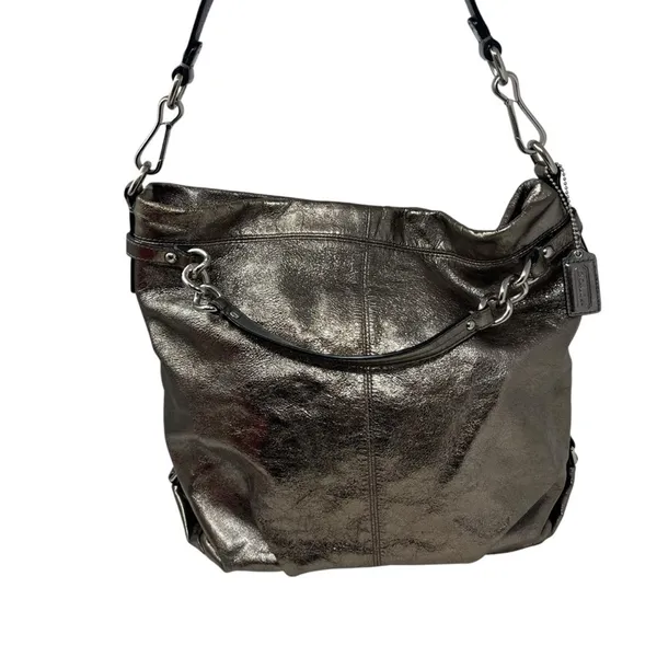 Coach Brooke Metallic Hobo Shoulder Bag - Image 3