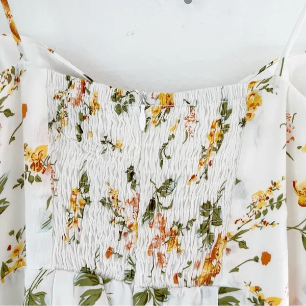 Petal + Pup Floral Lucas Tie Strap Midi Dress Sz 4 - Image 7