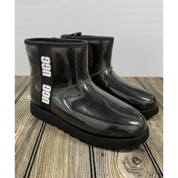 UGG Classic Clear Mini in Black SZ 9 - Image 4