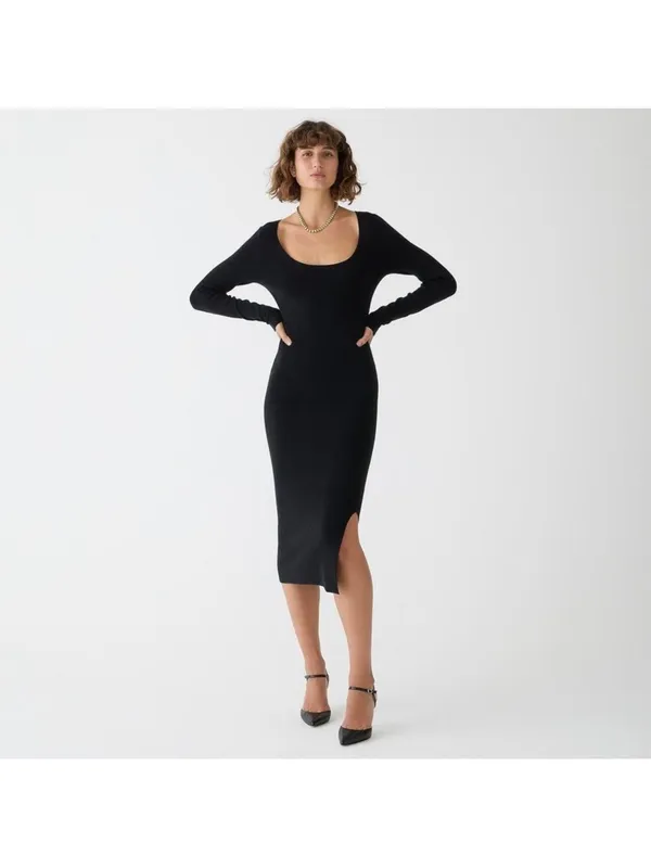 J Crew Side Slit‎ Sweater Dress Womens Size XXS - Image 8