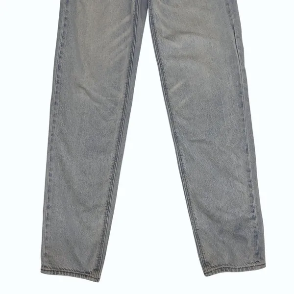 American Eagle Highest Rise Baggy Straight‎ Jeans Light Wash Blue Womens 000 Reg - Image 10