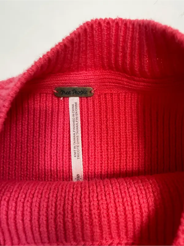 Free People Oversized Crewneck Sweater in Pink - Image 5