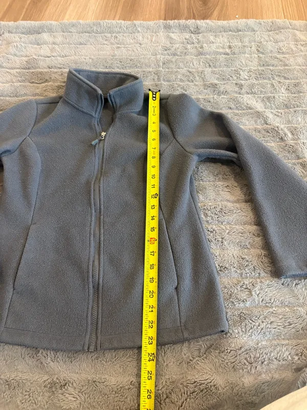32 Degrees Heat Gray Fleece Zip Jacket XS Women’s Lightweight - Image 8