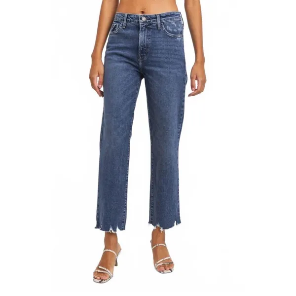 NWT Just Black Denim HR Vintage Straight Blue Jeans - Image 7
