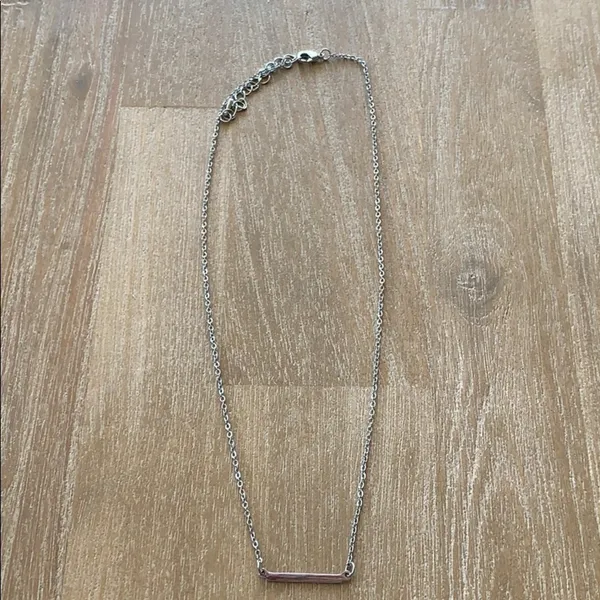 Silver bar necklace - Image 2