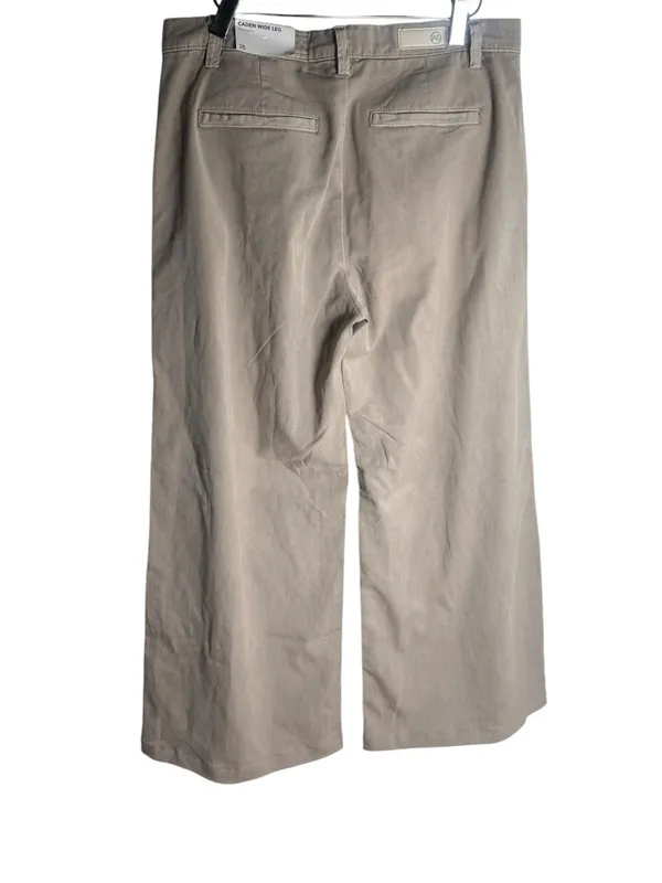 AG Caden Wide-Leg Pants Taupe 28 NWT - Image 3