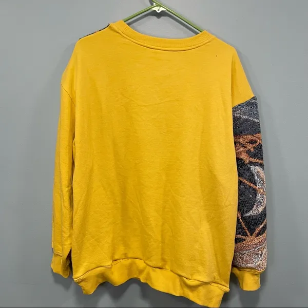 Nike Angel sweatshirt! Custom reworked tapestry blanket crew neck sweater size XL - Image 6