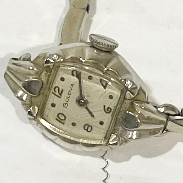 Bulova 10KT Rolled Gold Plate Women's Wrist‎ Watch FLAWED - Image 2