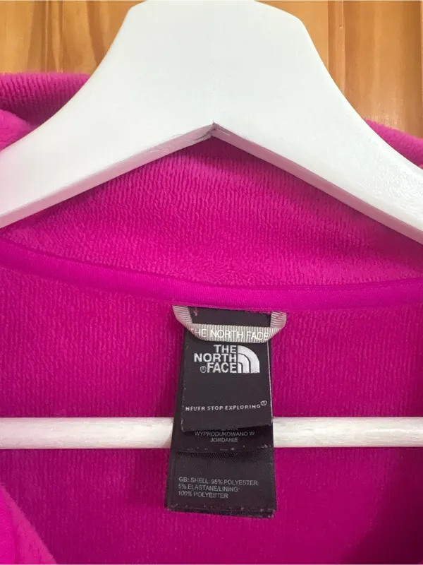 The North Face Size XL Pink Fleece Full Zip Jacket - Image 5