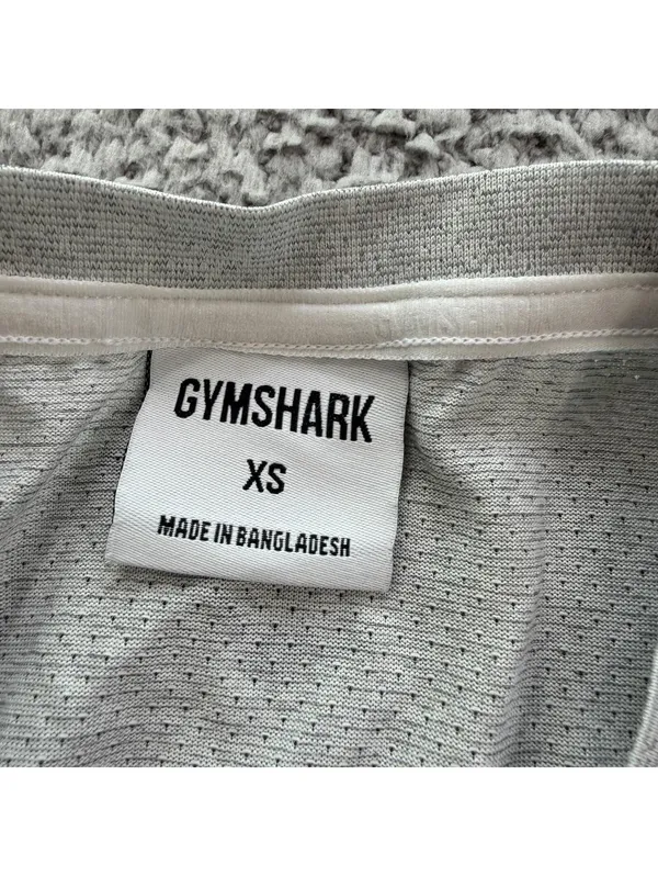 Gymshark Women’s XS White Breathable Mesh Training T-Shirt Athletic Gym Tee Slim - Image 4