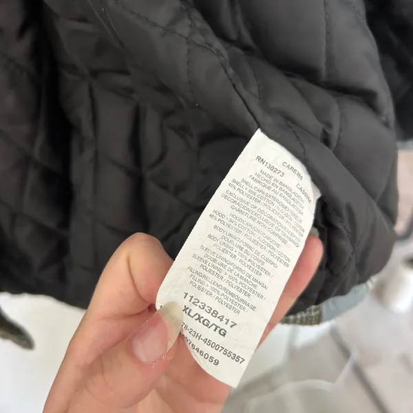 Wrangler black and grey plaid hooded flannel jacket - Image 3