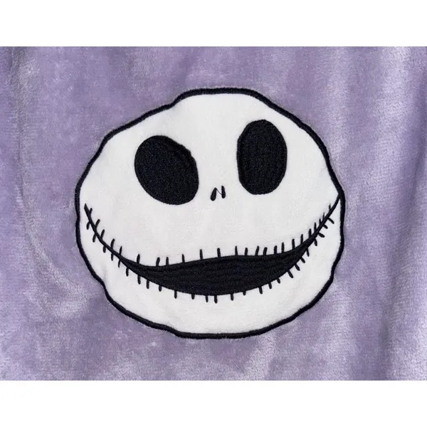 Disney Nightmare Before Christmas Pajama Top Womens Medium 8 10 Purple Jack Skellington - Image 3