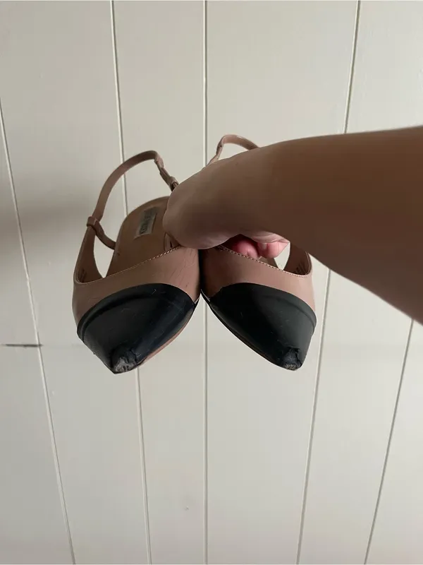 Steve Madden Nude Pointed Kitten Heels - Size 6.5 - Image 3