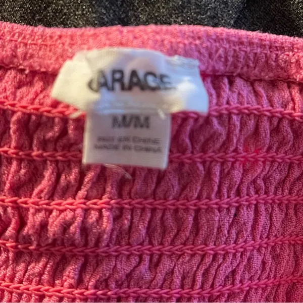 Garage Kyla keyhole cami top crop top Med Summer Festival Coachella Pink Rave - Image 3