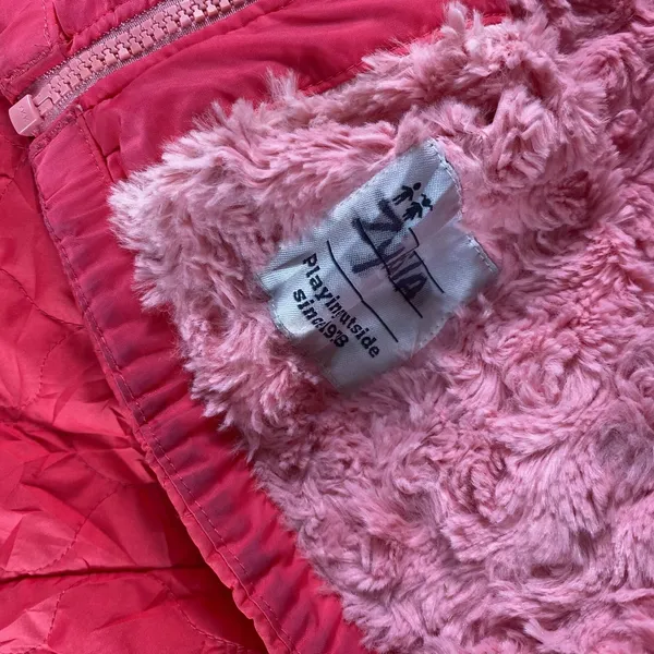 Columbia Jacket Girls XL 18/20 Pink Bella Plush Quilted Plush Fuzzy Hooded YOUTH - Image 14