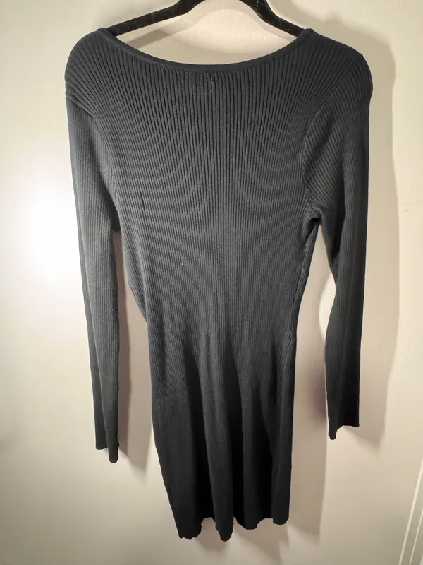 Hollister Long Sleeve Dress Black - Image 2