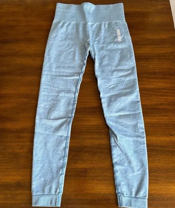 Gymshark Light Blue Leggings - Image 4