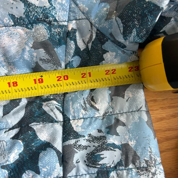 Vera‎ Bradley Reversible Puffer Jacket Coat Textured Garden Blue Size XL - Image 10