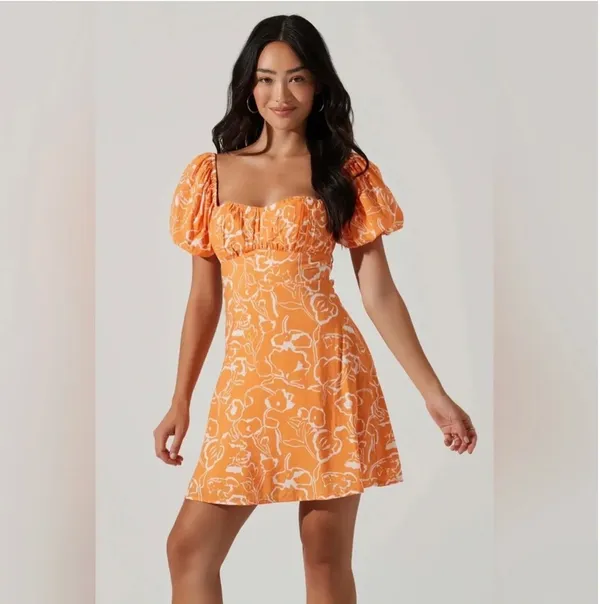 ASTR The Label ESILDA SWEETHEART NECKLINE MINI DRESS - Image 3