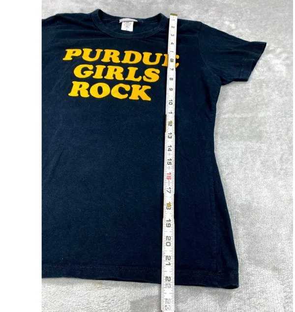 Jones & Mitchell Purdue Girls Rock T-Shirt Womens Small Short Sleeve Pullover - Image 5
