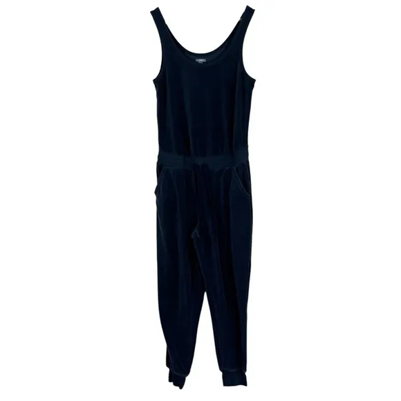 Aerie‎ Womens Velvet Sleeveless Jumpsuit Minimalist Cool Girl Lounge Cozy Size L - Image 2