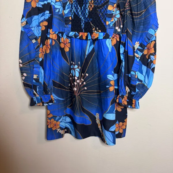 Farm Rio Pietra Floral Mini Dress - Image 6