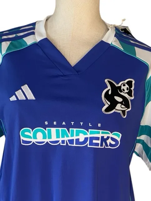 NWT $110 Adidas Seattle Unisex Sounders FC 2025 Archive Jersey XL - Image 6
