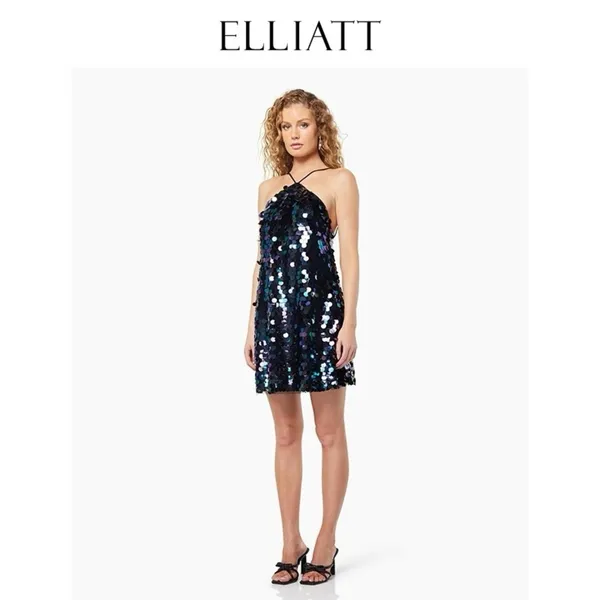 Elliatt Margaret Iridescent Paillette Embellishments Mini Dress Size Small NWT - Image 4