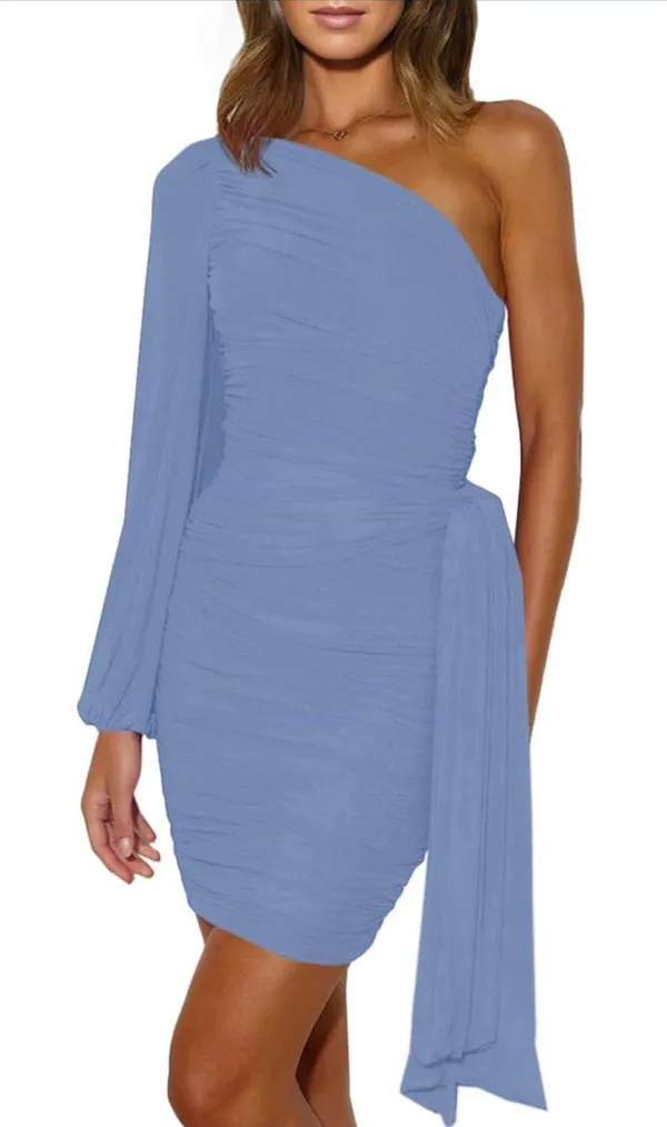 Blue Cocktail Dress - Image 3