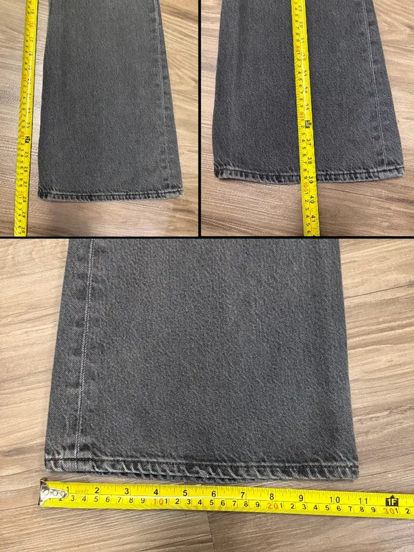 Levi’s Premium 70s High Flare Jeans Such a Doozie Black W25 L30 - Image 8