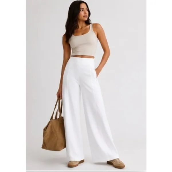 Lululemon Define High-Rise Wide-Leg‎ Pant Luon White XXXS NWT - Image 3