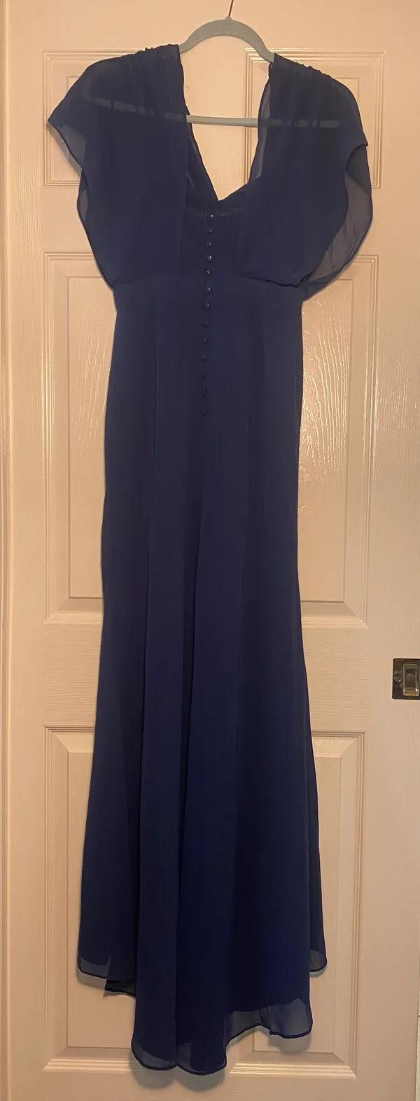 Showpo Navy Mesh Formal Lovers Gaze Maxi Dress - Image 5