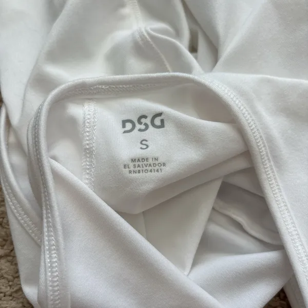 DSG White Tank Top Sleeveless Open Back - Image 5