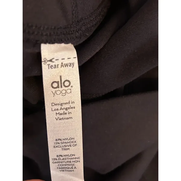 NWT Alo Yoga High Waisted Airbrush Leggings Black Size XXS - Image 7