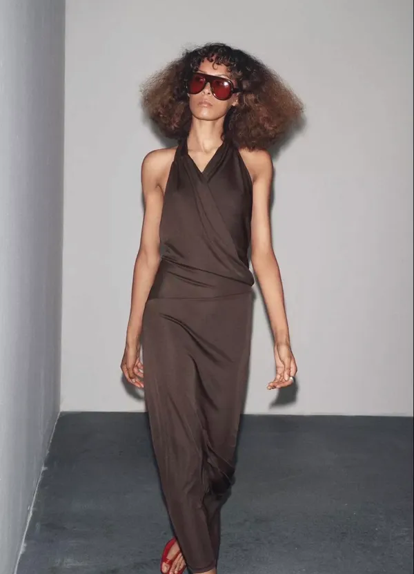 ZARA Brown Dress - Image 4