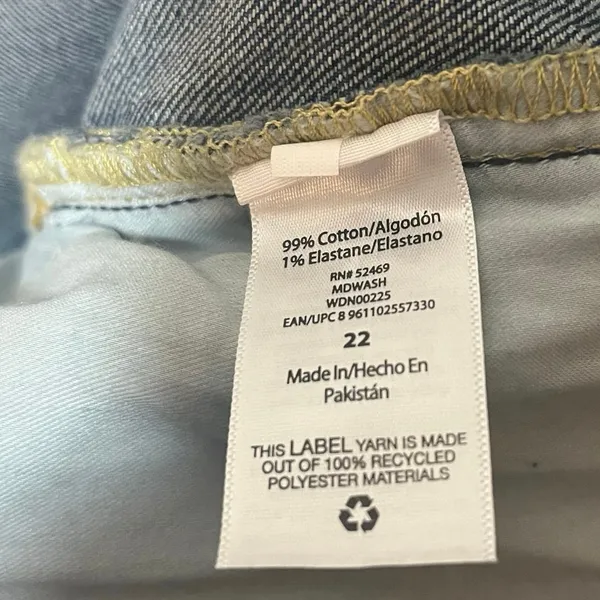 Free Assembly Super High Rise‎ Straight Leg Jeans Size 22 - Image 9