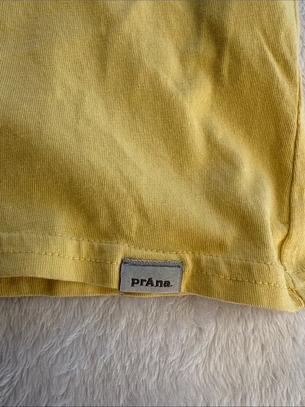 Prana size small oversized Tshirt Positive Bee Graphic Yellow Tee boho - Image 4