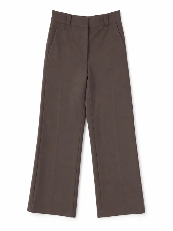 & Other Stories Brown Tailored Wide Leg Trousers EUR 36 US 4 - Image 4
