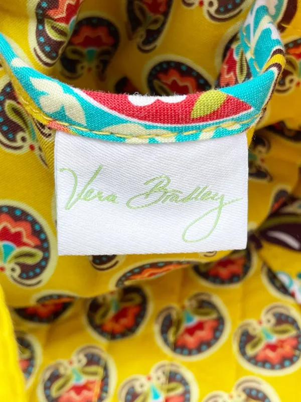 NWT Vera Bradley Provençal Floral Quilted Tote Bag Yellow Red Turquoise Print - Image 9
