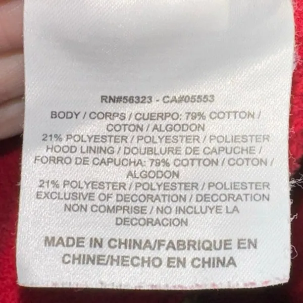 Nike‎ Red Full Zip Hoodie Sweatshirt Athletic Streetwear - Image 6
