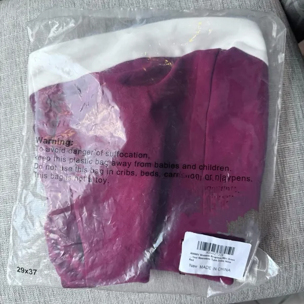 NWT Red & White Colorblock Strapless Mini Dress‎ - Small - Image 4