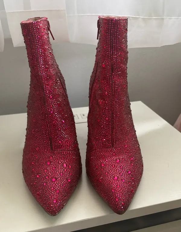 Betsey Johnson Booties Rhinestone - Image 2