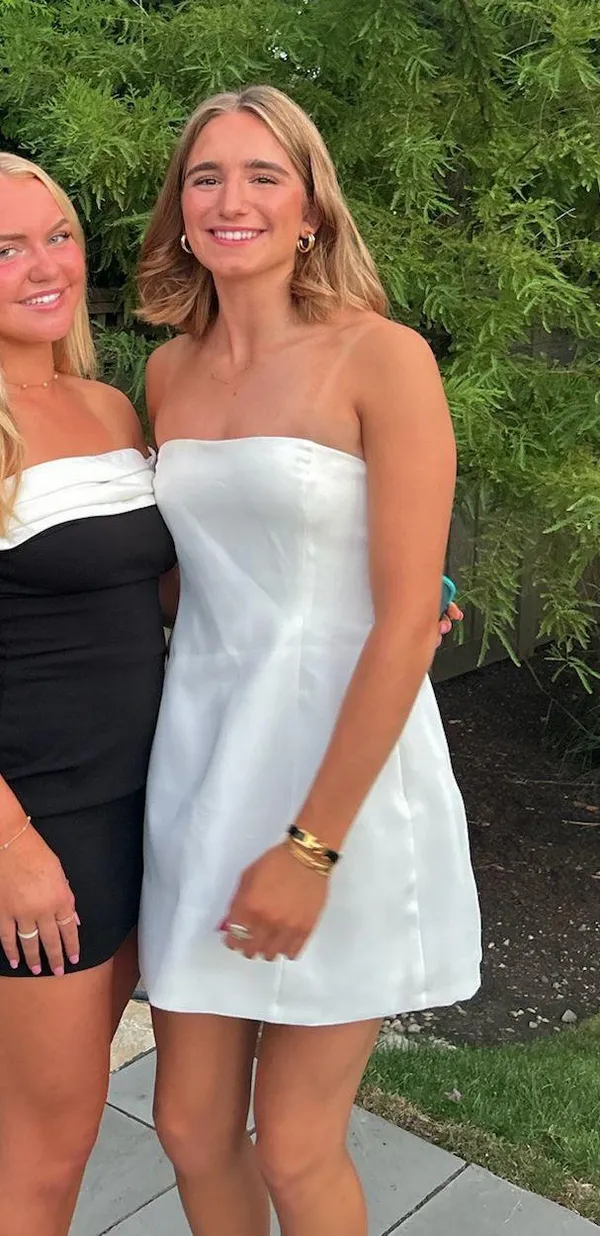 Black And White Hoco Dress - Image 3