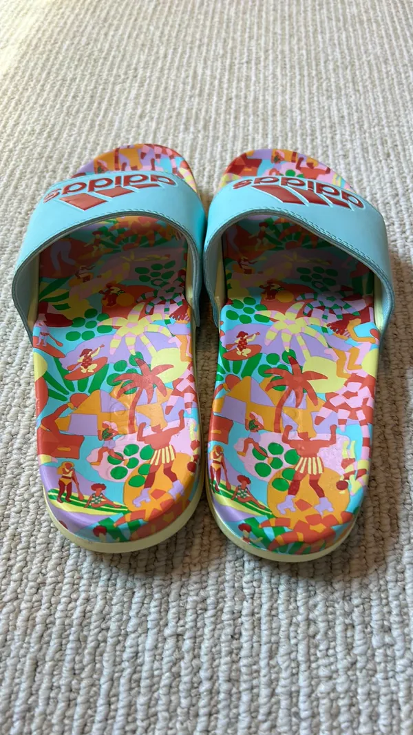 Adidas/Farm Rio Aqua Slides 9 - Image 2