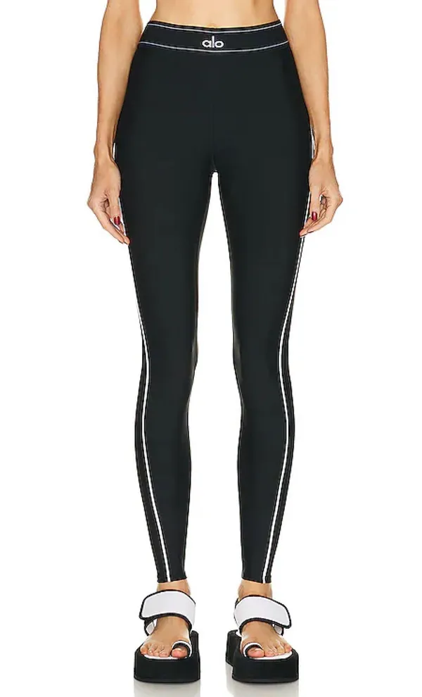 Alo Airlift High-Waist Suit Up Legging Black/White XXS - Image 2